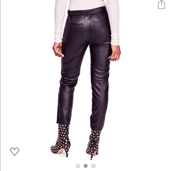 Free people faux leather pants - Picture 2 of 3